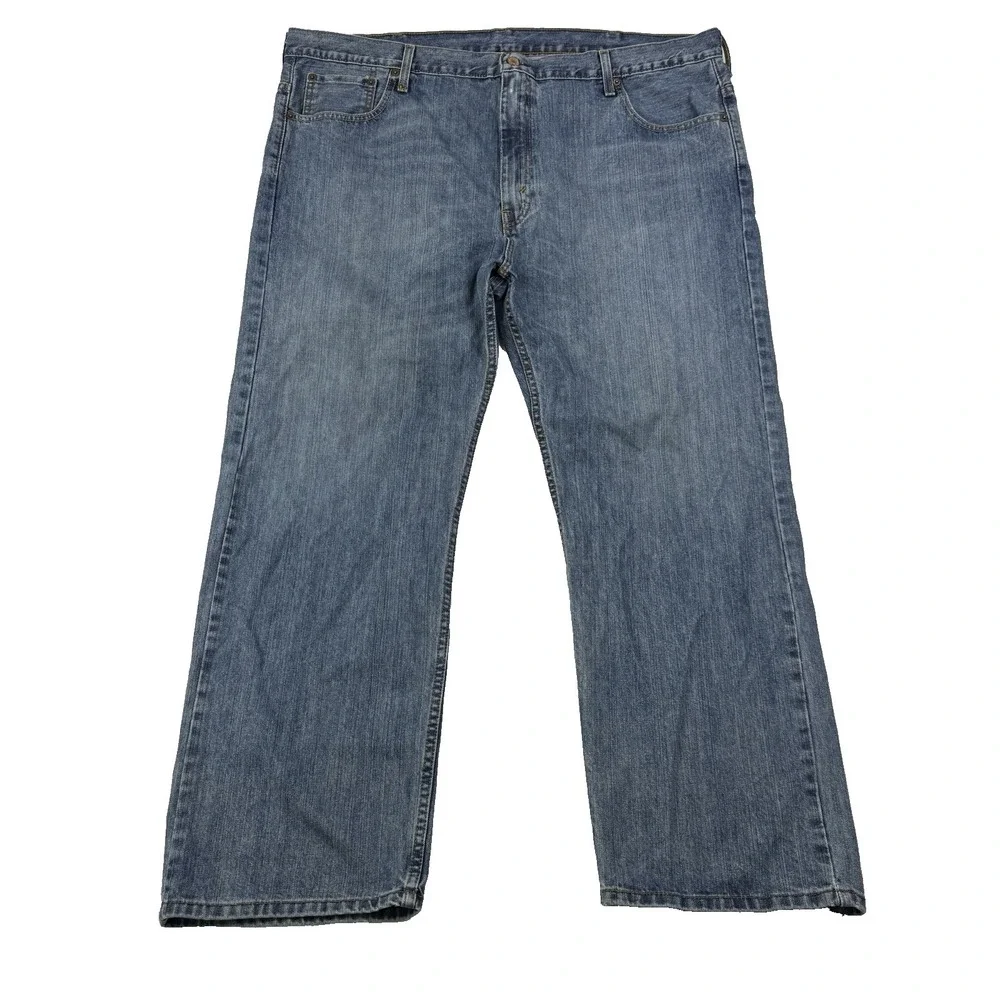 Levi's 569 Jeans Mens‎ Loose Fit Straight Leg Relaxed Size 44x32 Light Wash